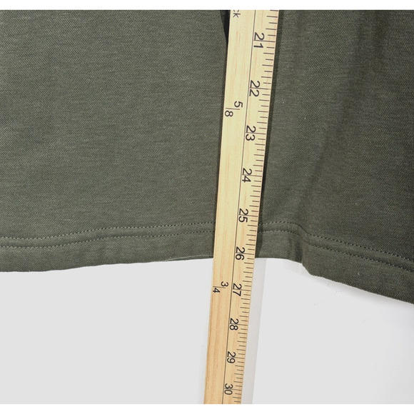Bonobos Golf 1/4 Zip Slim Fit Pullover Sweatshirt Olive Green Pockets Size Large - Picture 4 of 10